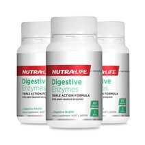 뉴트라라이프 소화효소제 60캡슐 3통 / Nutralife Digestive Enzymes, 300mg, 3개