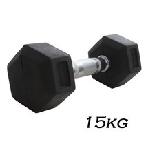 한중스포츠 고무 육각 아령 1kg~30kg까지, 15kg