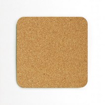 모두의팩토리 무지 코르크 컵받침 7종 코르크코스터 티매트 코스타, TYPE 3. 코르크코스터 95x95mm(사각라운드)