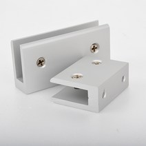 나우토탈 유리브라켓 사각유리잡이 - 40mmx80mm, 1개