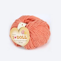 [앵콜스] IDOLL 아이돌실(10+1) 인형실 소품실 면사 뜨개실 털실, 55 파스텔 자몽