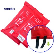 소방담요 1Mx1M 1.2Mx1.8M 모음 택1 화재진압 질식 소화 보호 덮개 불연포 소방포 방화담요 방화포 화재 진화 담요 불연성 방염포 블랑켓 화재담요 커버 카바 열차단, 1개