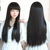 가발프랜즈 긴생머리 붙임머리 롱50cm 스트레이트 고열사 국산가발 붙임머리가발, 레드브라운, 1개