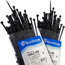 자이안트록 케이블타이(흑색)-200mm, 1봉