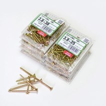 [YAHATA] 목재용 나사[나무균열방지]-소포장, 3.8X50mm[24개]