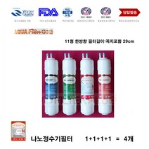 나노정수기필터 현대큐시스 ROMEO III 호환 나노 정수기 필터 교체 B형 4개