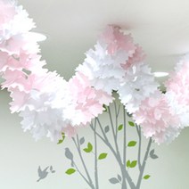 파티해 핑크&화이트 가랜드