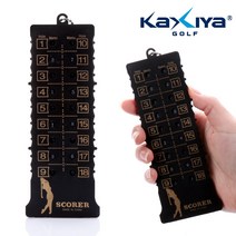 카시야골프 18홀 스코어 카운터, 18홀 스코어카운터, 블랙, 1개