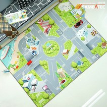 삼바텍 도로매트 자동차놀이 극세사 러그 카페트