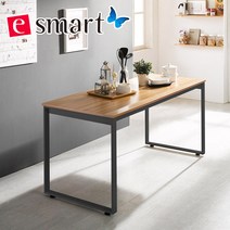 e스마트 스틸 테이블 1400x600 (사각다리), 카페애쉬:블랙