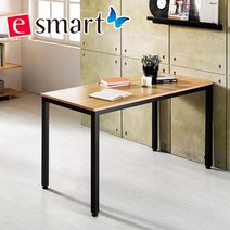 e스마트 스틸 테이블 1200x600 (일자다리), 화이트:블랙