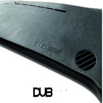 DUB 가죽논슬립 대쉬보드커버 대시보드커버, 검정-블랙스티치, 투싼IX(상단네비매립형)