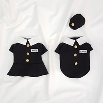 핸즈앤독 국내 고급원단 핸드메이드 강아지 교복 애견의류, 복고풍교복 남자