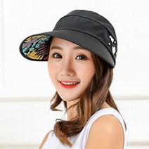 혜림 성인용 비즈플라워 썬캡