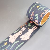 리본디자이너 원단리본, 136-네이비레빗[폭40mm], 50cm