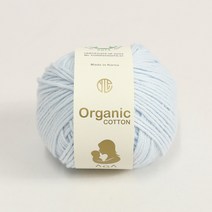 [앵콜스] 아가 오가닉코튼실 30g AGA Organic Cotton 유기농 면사 오가닉실 뜨개실 아기옷 아기양말 모자, 29 파스텔연블루