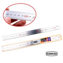 KAWASA 가와사 일본 일산 철직자 300mm 30cm 유광 스텐레스자 철자 스틸자 직자