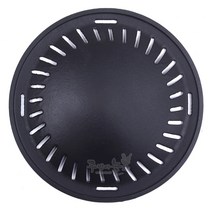 무셰프 무쇠주물 원형 불판 295 숯불용 가스용, 1개, 295mm(가스용)