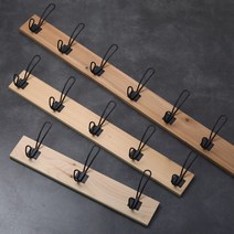 렌소이스 DIY 원목 옷걸이세트, 적삼목 49cm, 1세트