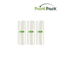 포인트팩 프로 진공포장기 진공포장비닐 진공롤팩 진공포장팩, 소형롤 3롤 15cm 6m