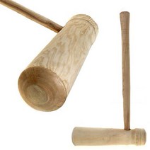 파크몰 떡메 (떡메치기 떡매 떡만들기 떡판 안반 떡몽둥이 떡반죽, 아동용-우드, 1개