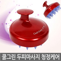 쿨그린 두피브러쉬 헤어마사지 비듬관리 두피마사지, 쿨그린_블루