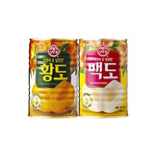 오뚜기 황도400g 6개+백도400g 6개, 400g, 12개