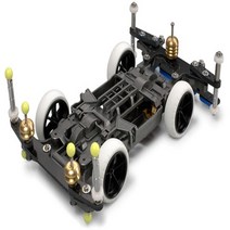 타미야 미니카 Mini 4WD Pro MS Chassis Evo I 95263, 혼합 색상, 1세트