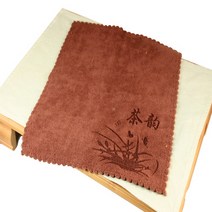 고급난초문 밤색 차수건 다도구 다도교육 다건 다기