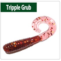 캣츠크로우 트리플그럽 3인치 TRIPPLE GRUB 루어웜, 30(Moter Oil Gold Mix)