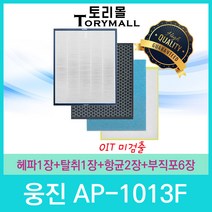 코웨이 공기청정기필터 호한 1년사용분 코웨이필터 모델시리즈, 1set, 1년세트 모델 AP-1013F