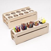 아쭈디자인 원목 색연필꽂이, 5구