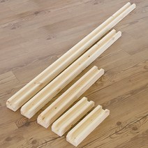 아이베란다 레드파인 3단 접이식 원목파티션, 벽면용지지대_길이 300mm 2개 1세트