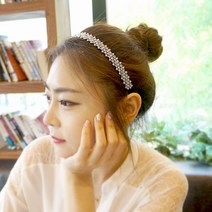 로라하 줄리엣 얇은 성인 아동 여성 심플 머리띠 헤어밴드 고무줄밴드