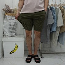 바나나마켓 남자 5부 마스판밴딩팬츠 4컬러