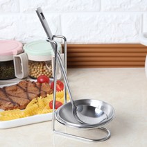 모나코올리브 스테인레스 스텐딩 국자걸이 거치대받침대홀더, 실버, 1개