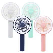 엑스트라 블루스톰-F2 휴대용 LED 핸디선풍기, 화이트, 1개