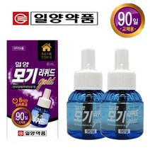 [일양약품] 모기리퀴드 골드 90일 교체용 의약외품 액체전자모기향 모기퇴치 모기약 모기기피제, 2개, 45ml