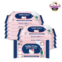 헬로키티 물에잘풀리는 비데물티슈 10매 x 10팩