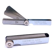 두께게이지 필러게이지 27매 측정 게이지 틈새게이지 티크니스 두께 필라게이지 0.02mm - 1.0mm까지