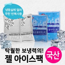 MSM 항균 은나노 젤 아이스팩 완제품 [대 5개], 1세트, 5개