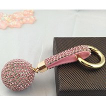 YG0021 블링블링 미러볼 키홀더 키링 열쇠고리_핑크, 1Ea