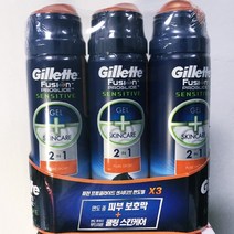질레트 퓨전프로글라이드젤 170G X 3개입, 3
