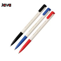 자바 e-오피스볼펜 0.7mm 1타 12개입 사무용볼펜 다용도필기구, 빨강
