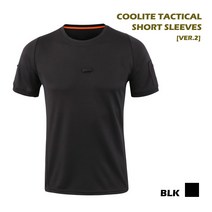 쿨라이트 택티컬 반팔티셔츠Ver.2(SV-03)색상:블랙