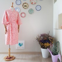 세경 에스테틱 가운 마사지가운 샤워가운 랩가운 골프 피부미용, 메이플 피치