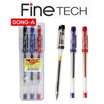 동아 파인테크 중성펜 0.3mm 3색세트, 파인테크 0.3 3색