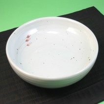단고재 백자 목련 원형 찬기 4호 / 전통자기 접시 반찬 간식그릇, 백자 목련 문양