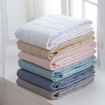 바운티풀 특급호텔침구 고밀도 60수 순면 양면패드 킹(K) 6컬러 패드, 양면패드스카이블루