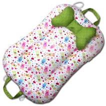 뽀송뽀송 국내수제작 땅콩침대 휴대보트침대 B_16 스위트래빗, 짱구베개포함